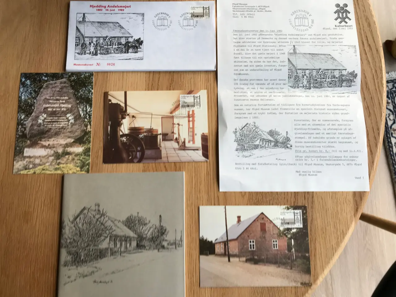 Billede 1 - Hjedding Andelsmejeri - frimærker m.m.