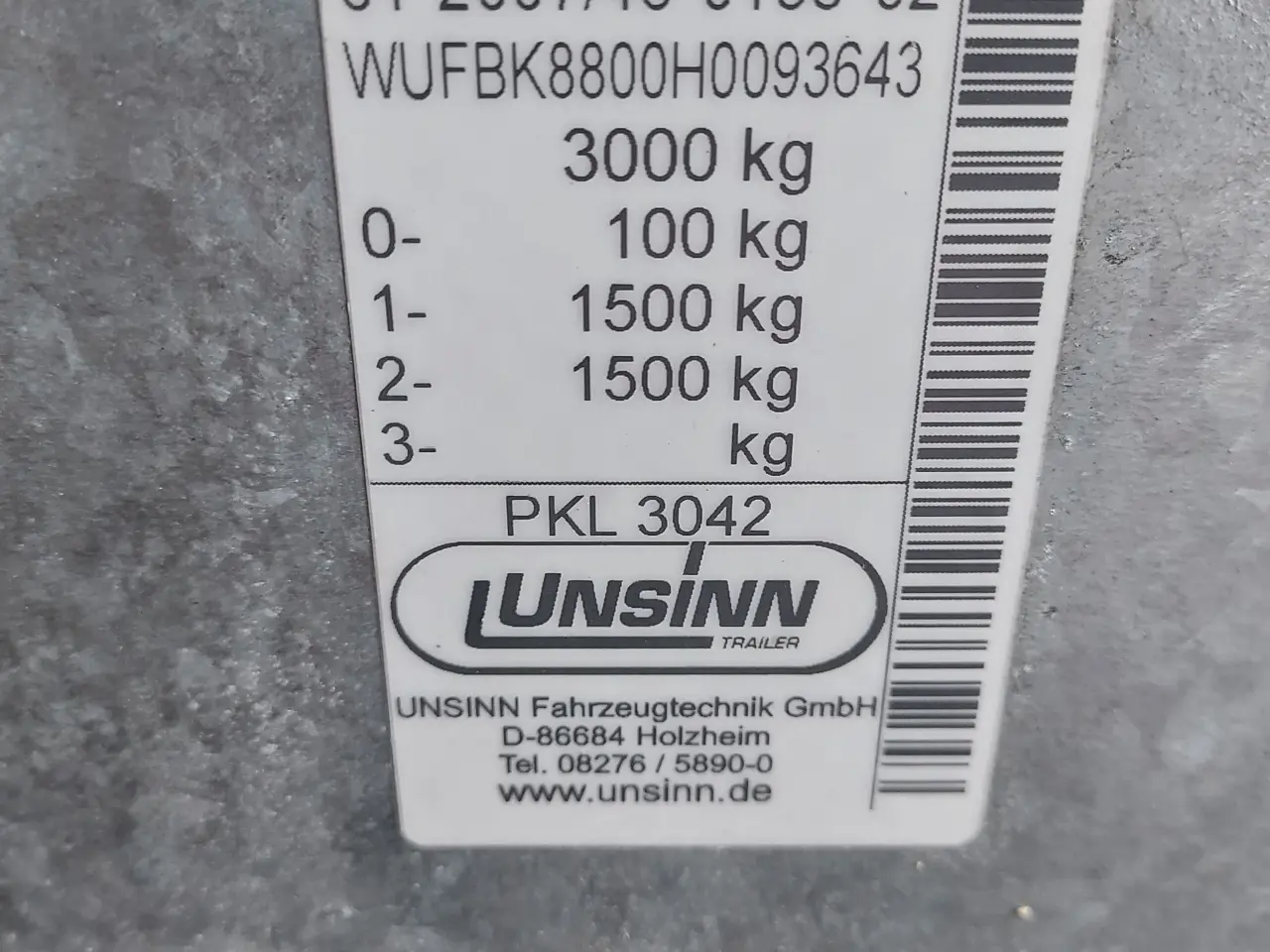 Billede 2 - Vippetrailer Unsinn PKL3042-10-2040