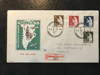Grønland, FDC - Afa nr. 58-61