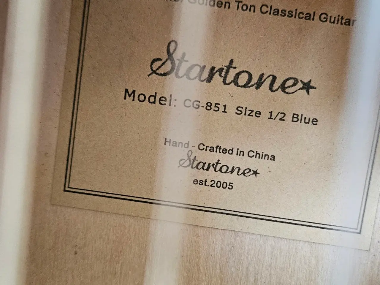Billede 5 - Startone CG-851 Klassisk guitar (Størrelse 1/2)