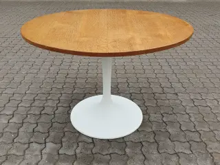 SPISEBORD, RUND, EG, MASSIV, SØJLEBEN