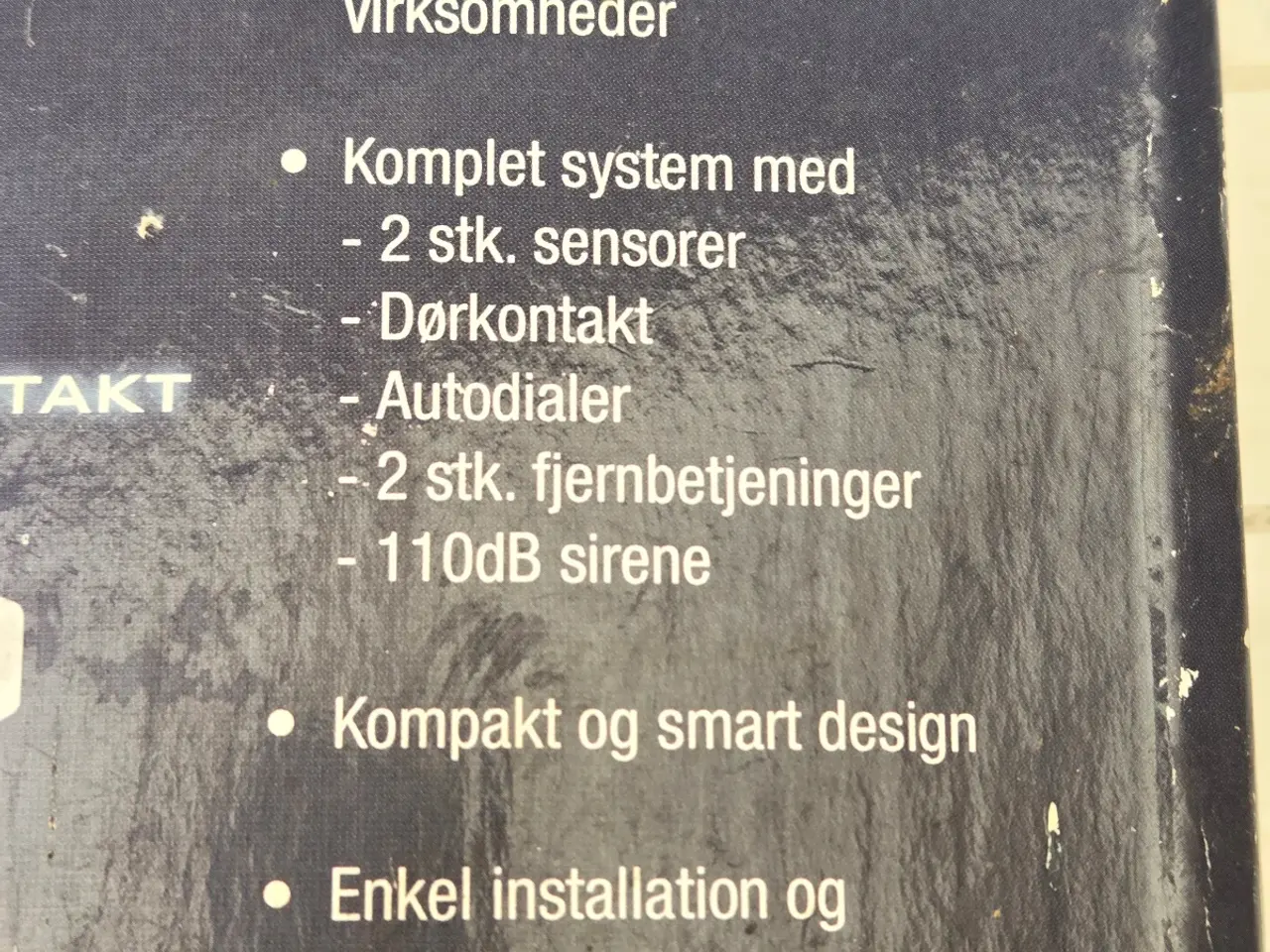 Billede 3 - Alarmsystem. Trådløst med sensorer og fjernvbet