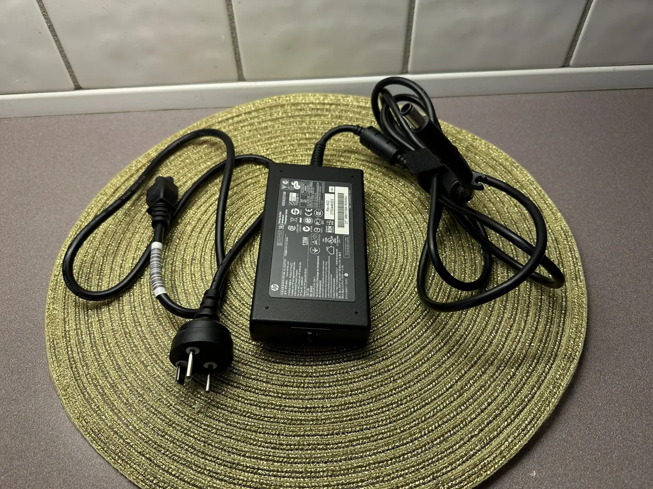 Billede 3 - HP computer oplader 120 Watt AC adapter 