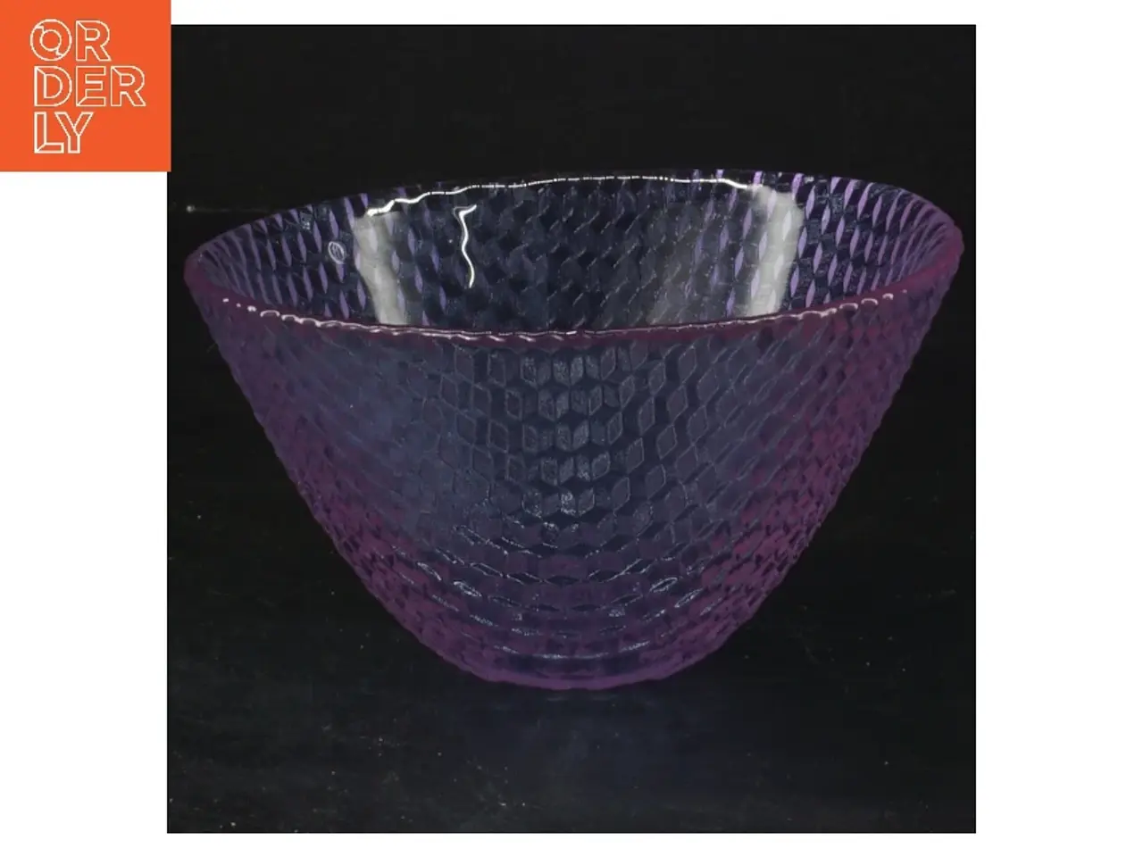 Billede 1 - Glasfarvet skål (str. Ø 13x6,5 cm)