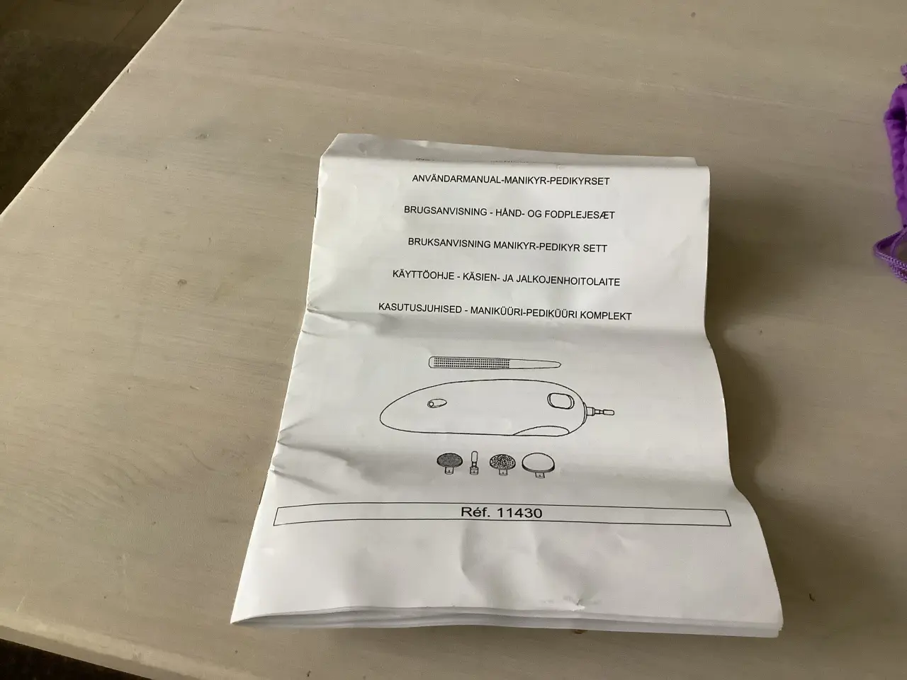 Billede 2 - Hånd og fodplejesæt er til batterier