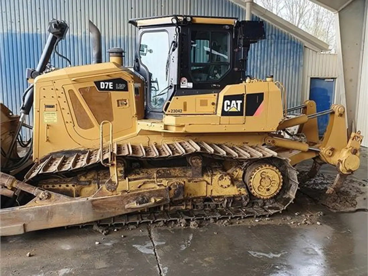 Billede 4 - Caterpillar D7E LGP - 28,5 ton - Ripper, Leica 3D GPS System - EPA