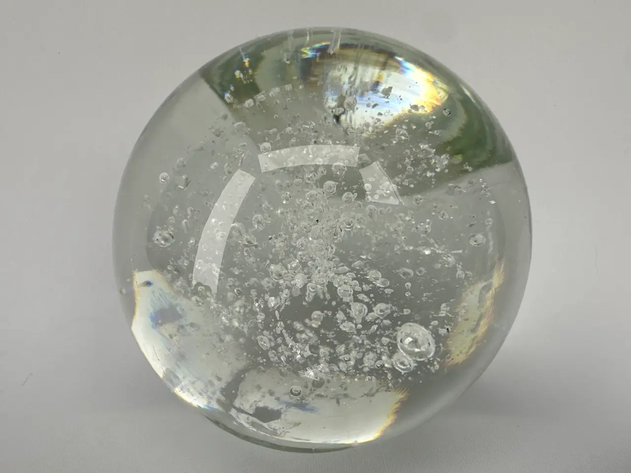 Billede 7 - Stor brevpresser i glas