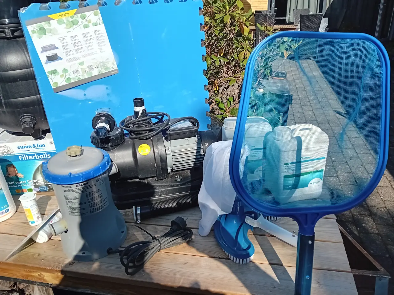 Billede 3 - Havebassin/pool 1000 liter med masser af tilbehør.