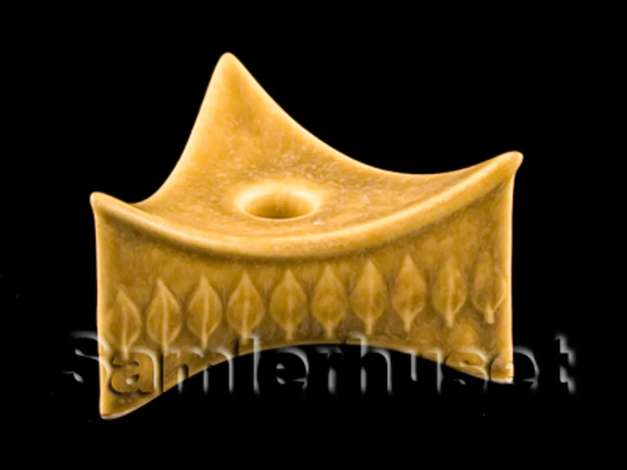 Billede 1 - Relief Lysestage Trekantet 8,5 cm. Lysestage til Kertelys.- Quistgaard design.