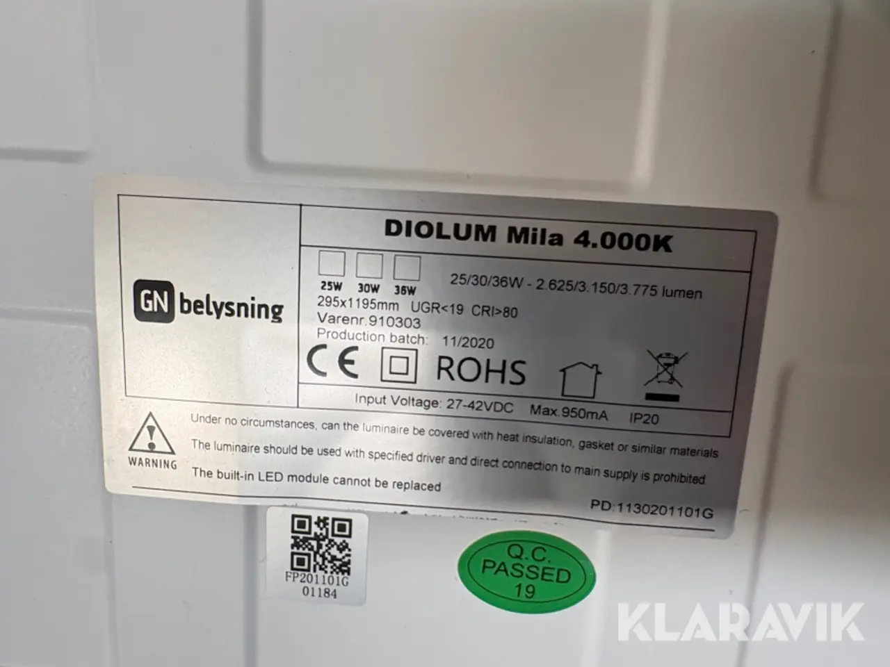Billede 8 - LED paneler GN Belysning DIOLUM Alexa II - 115 styk