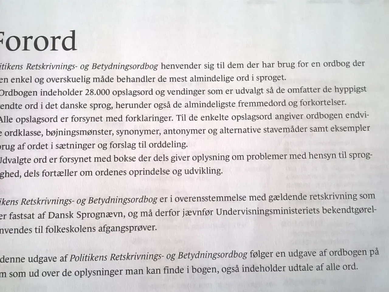 Billede 2 - Politikens retskrvnings og betydningsord