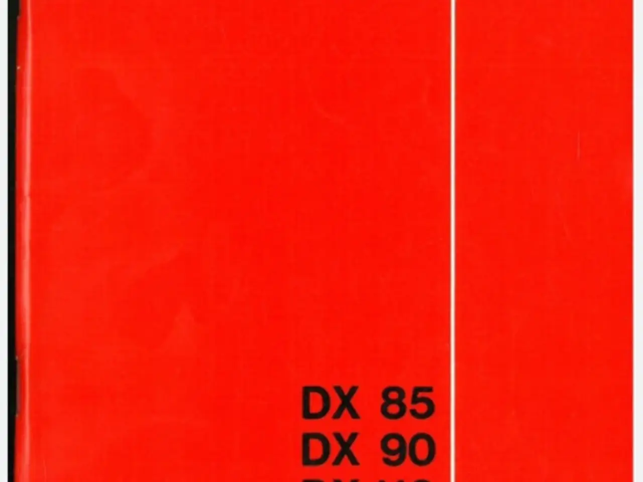 Billede 1 - KØBES Deutz DX 85 instruktionsbog