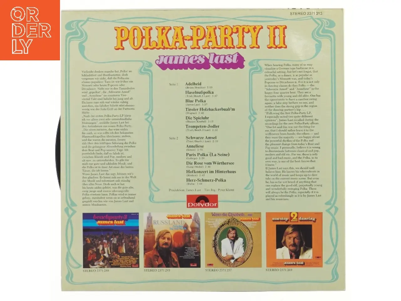 Billede 2 - Polka-Party II – James Last LP