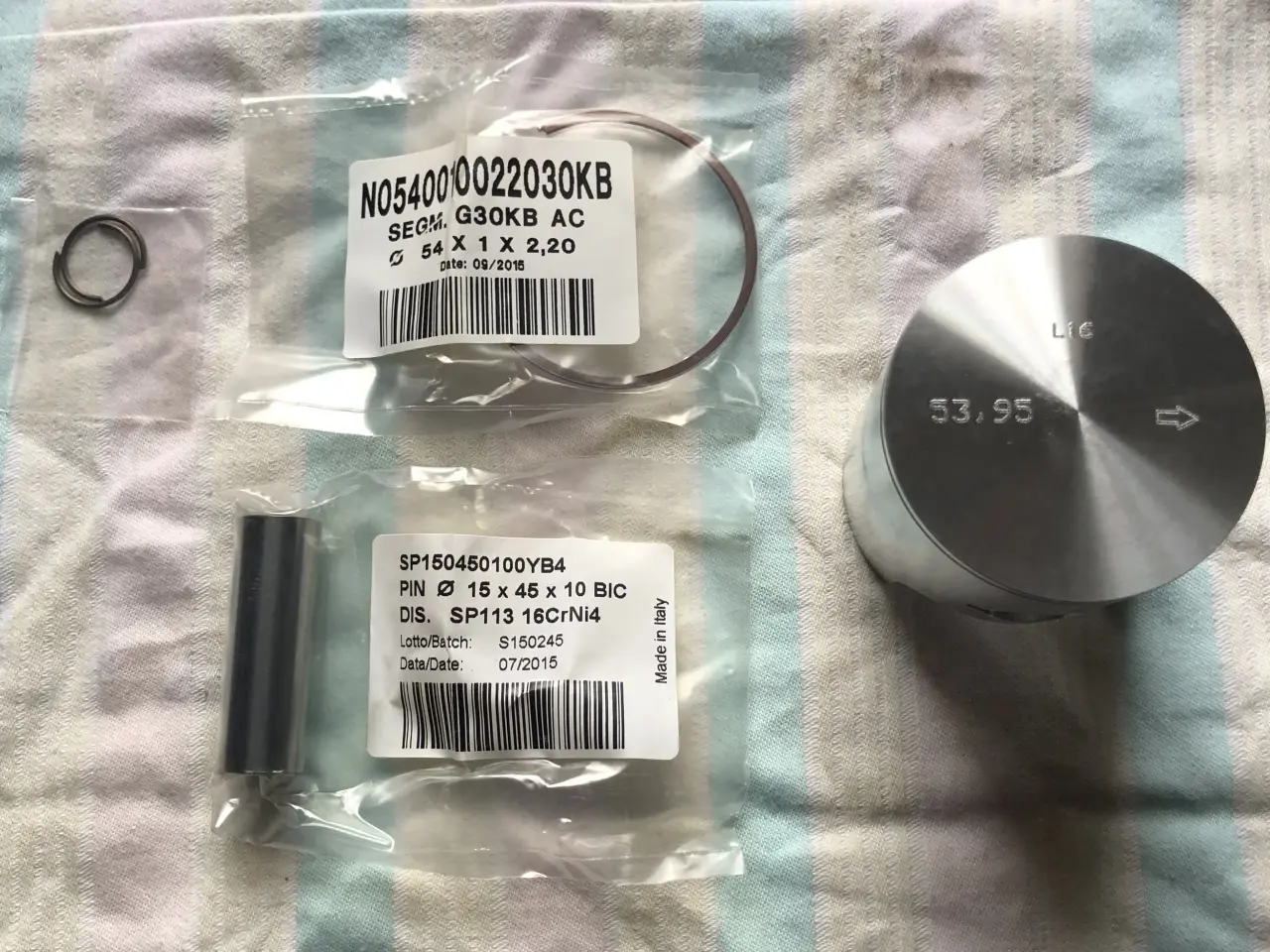Billede 1 - 2 stk stempler gokart motor kz10B 