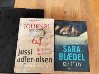 Krimi bøger (jussi Adler og Sara Blædel)