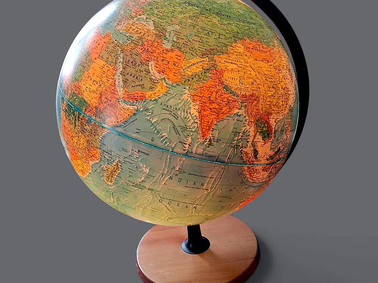 Billede 3 - Stor Scan-Globe Type 4002 med lys og træfod