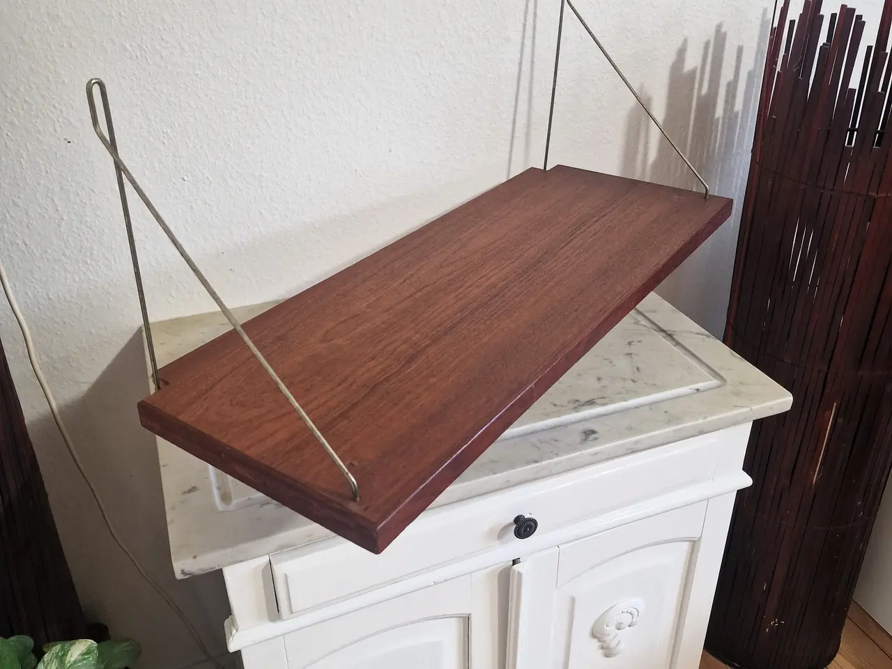 Billede 4 - Flot stor gammel teak hylde