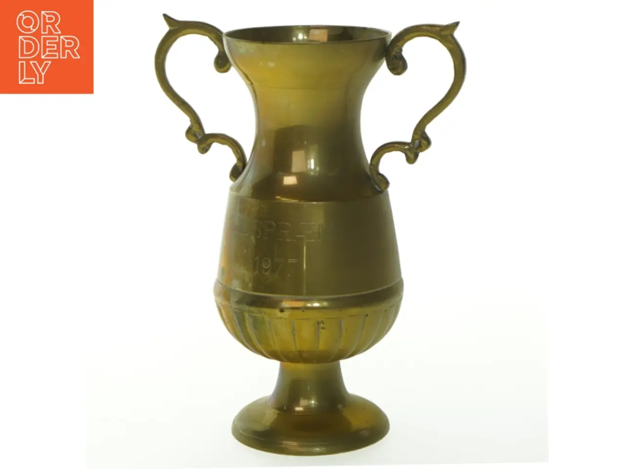 Billede 1 - Messingvase med håndtag (str. 17 cm)