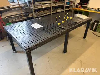 Svejse- og spændebord Siegmund System 28 Professional 750, 2400 x 1200 mm, med spændetilbehør