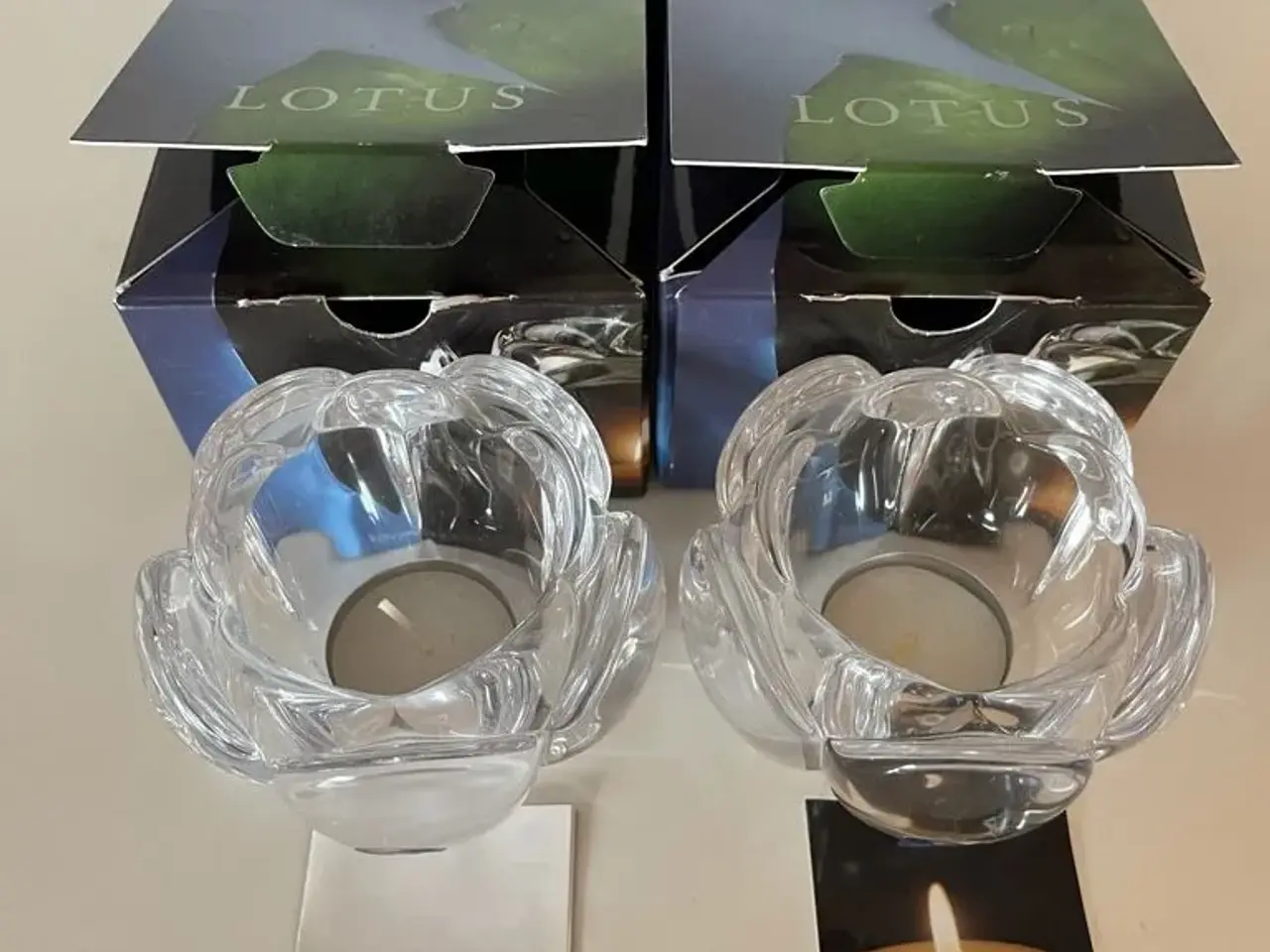 Billede 3 - Fire nye Lotus lysestager fra Royal Copenhagen