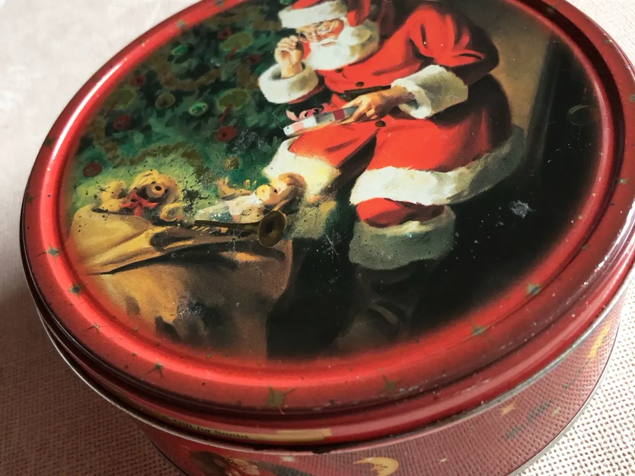 Billede 1 - Dåse med julemotiv