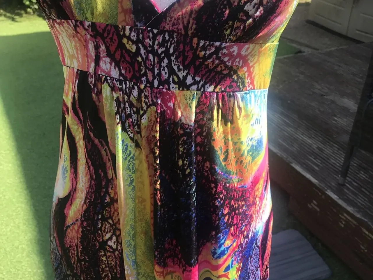 Billede 2 - maxi-lang M. Tropisk print Størrelse: 38/40-Medium