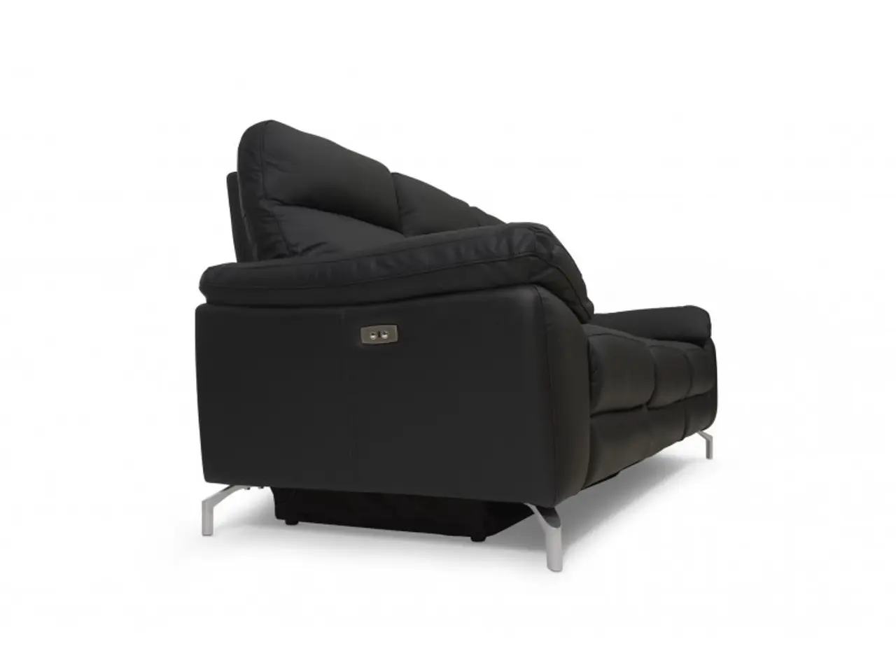 Billede 3 - Selesta Recliner 3 pers. lædersofa sort