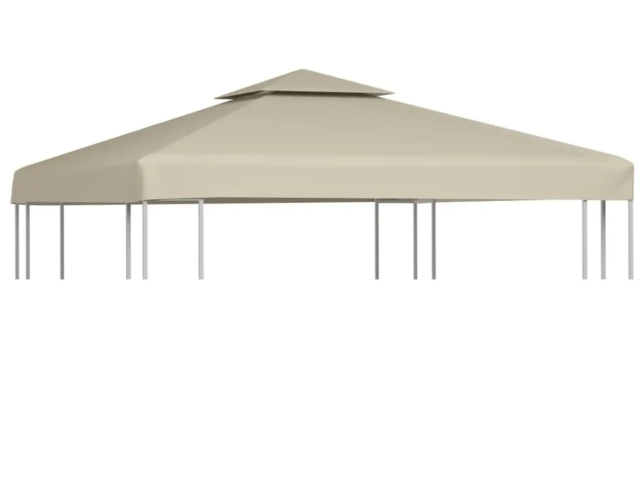 Billede 1 - Baldakin til havepavillon 3×3 m - 310 g/m², beige