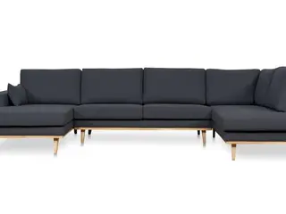 Simone U-sofa venstrevendt - koksgrå Inari 95