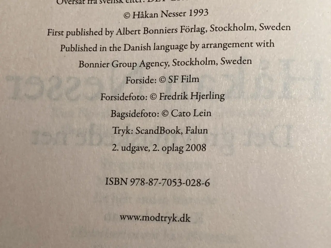 Billede 4 - Det grovmaskede net; en krimi af Håkan Nesser