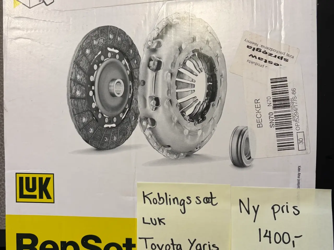 Billede 1 - Koblingssæt Toyota Yaris