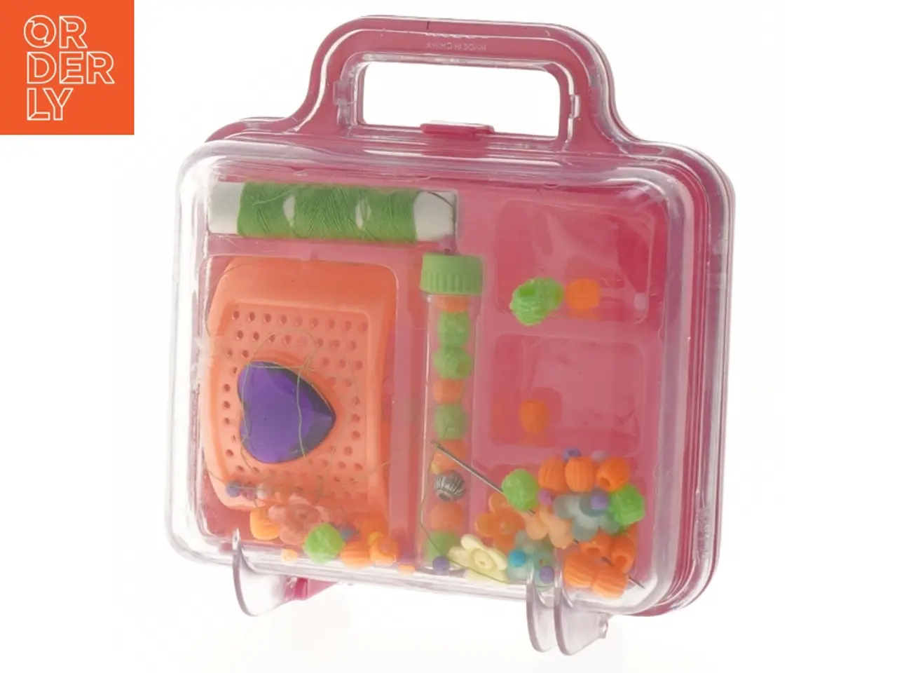 Billede 1 - Perlesæt armbånd i Plastikæske (str. 12x9 cm)