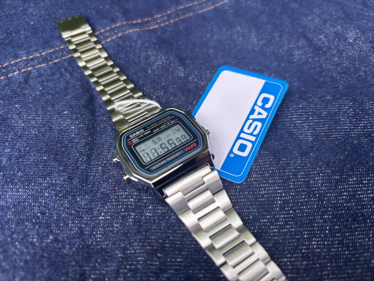 Billede 1 - Casio digital WR ur med sølvlænke