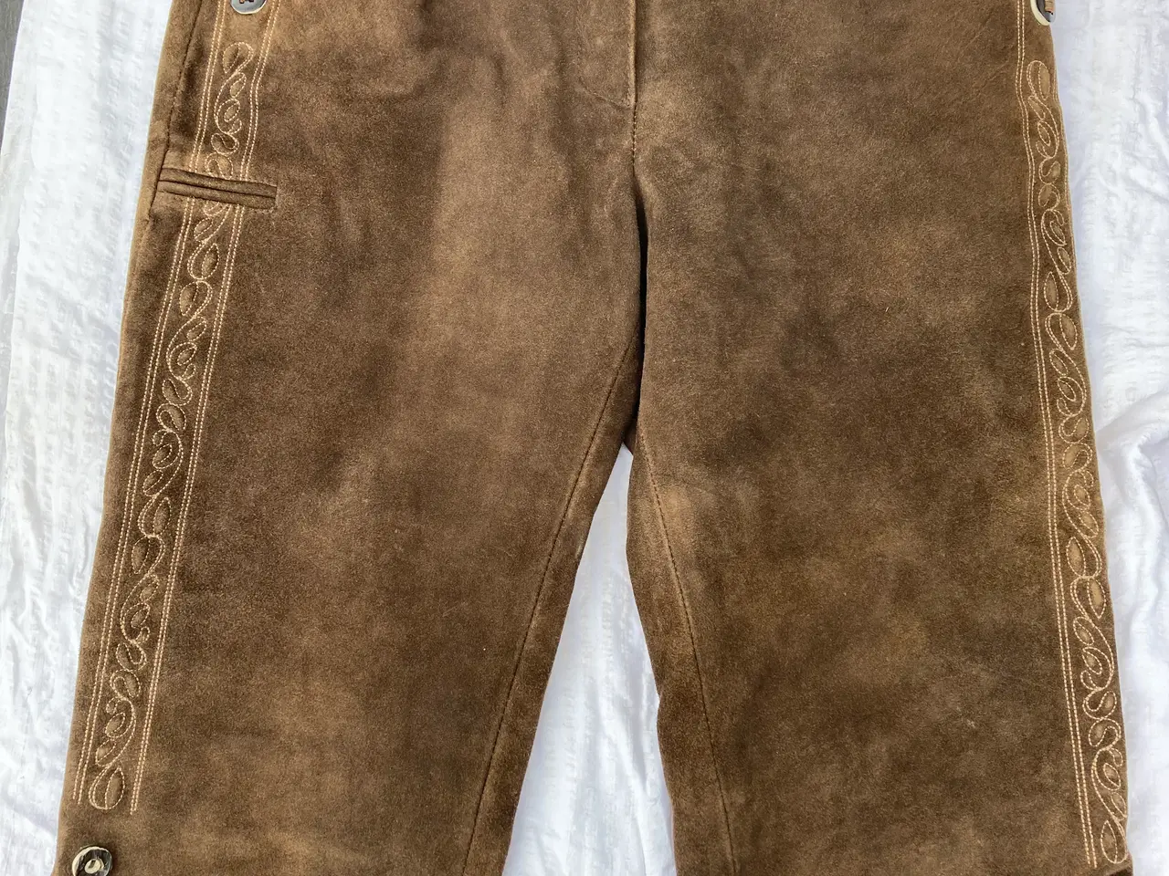 Billede 1 - Lederhosen originale tyske, Gedeskind. Bierfest