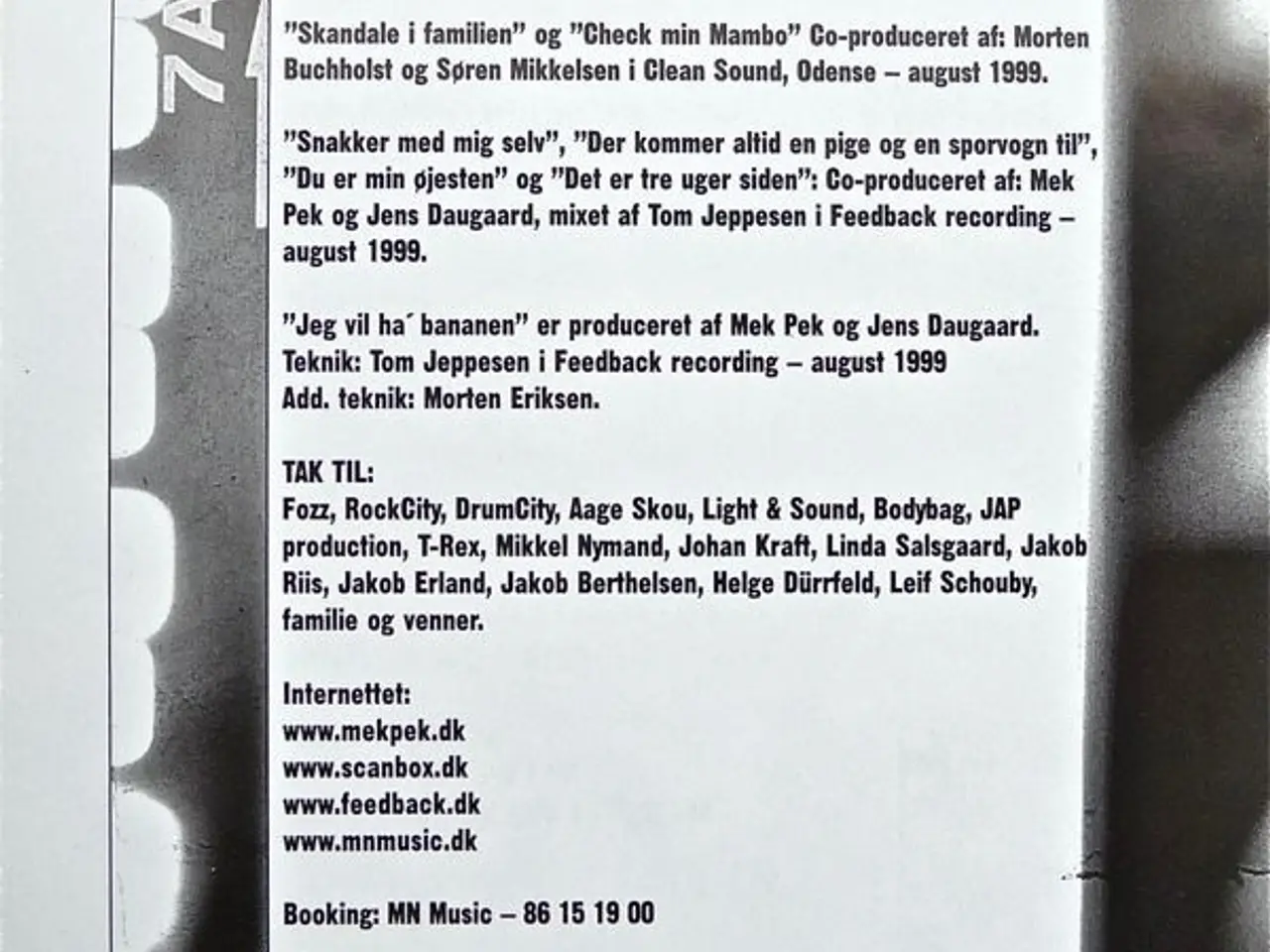 Billede 6 - Mek Pek Party Band – Pek'en Passer – CD
