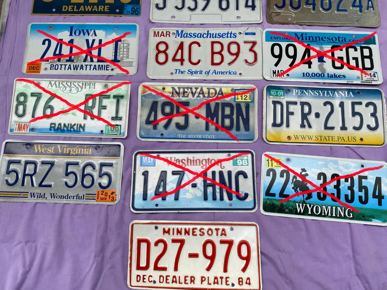 Billede 1 - USA Nummerplader