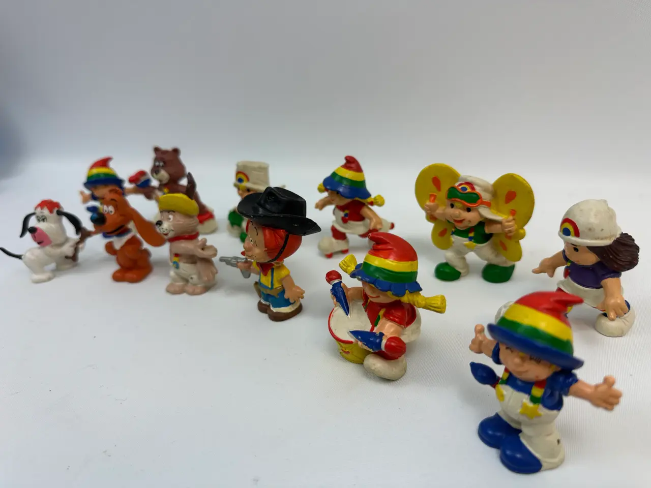 Billede 6 - 12 stk. retro figurer Rainbow Kids (1980/81)