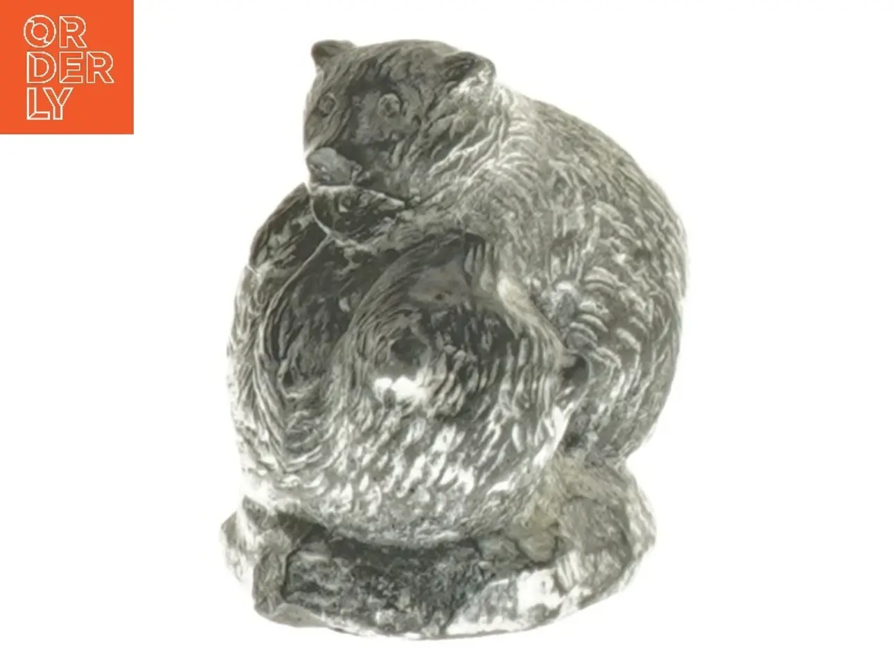 Billede 3 - Inuit figur i sten - Isbjørne (A Wolf Original), str. 5,5x4,5x6 cm