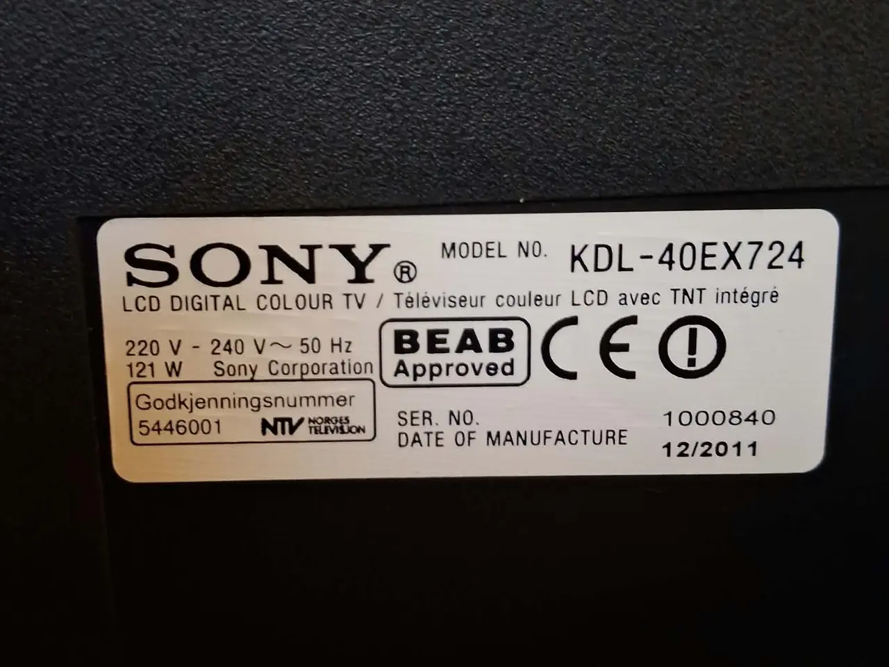 Billede 7 - sony fladskærms TV 40 tommer