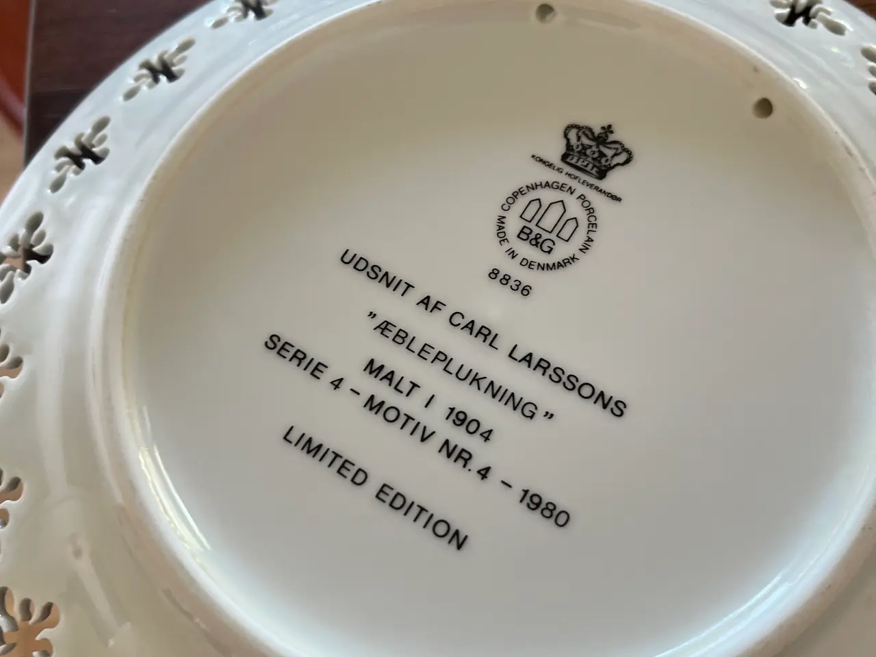 Billede 5 - 3 Carl Larsson platter fra Bing & Grøndahl