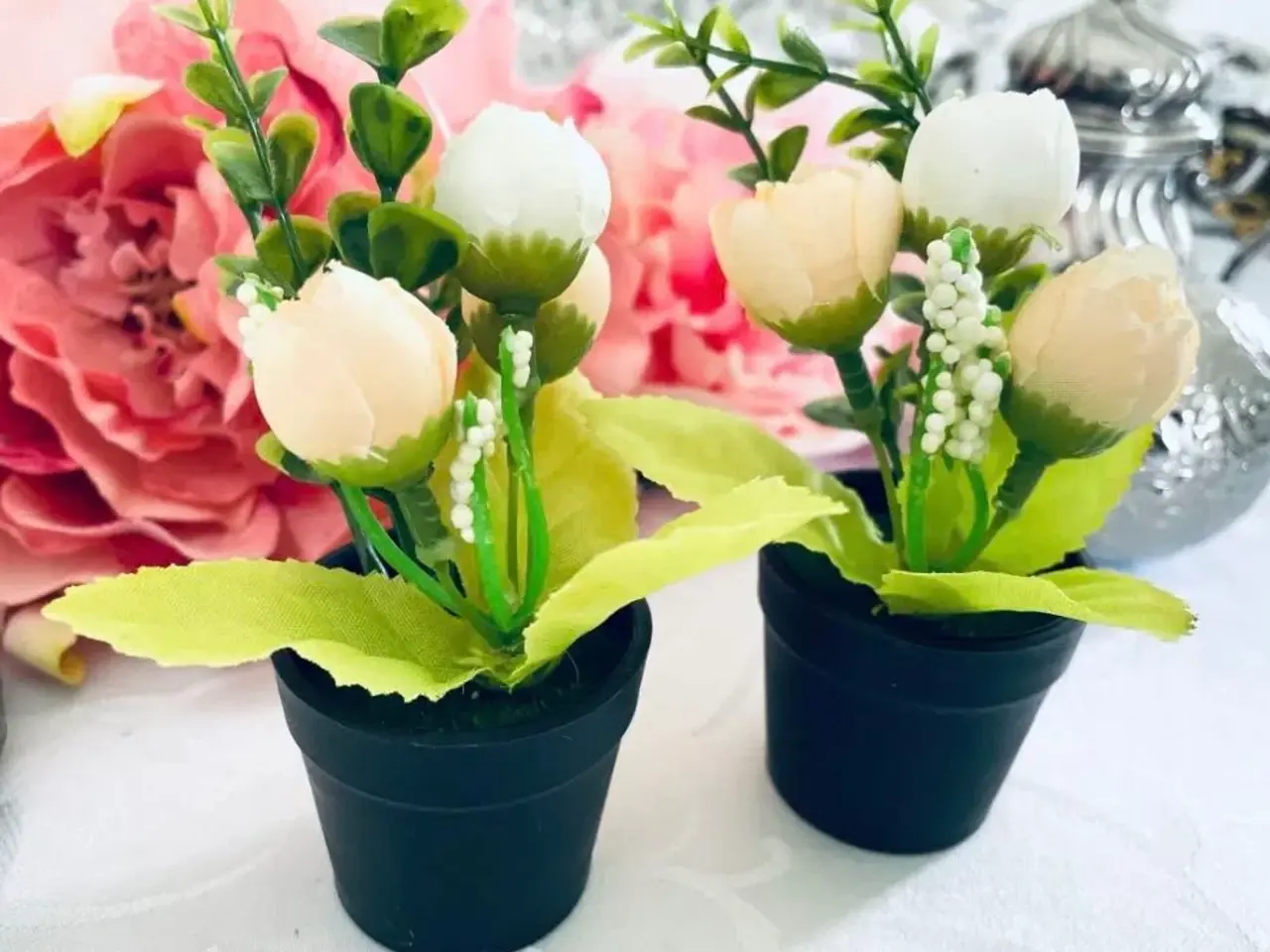 Billede 3 - Små Kunstig blomster 2 stk.