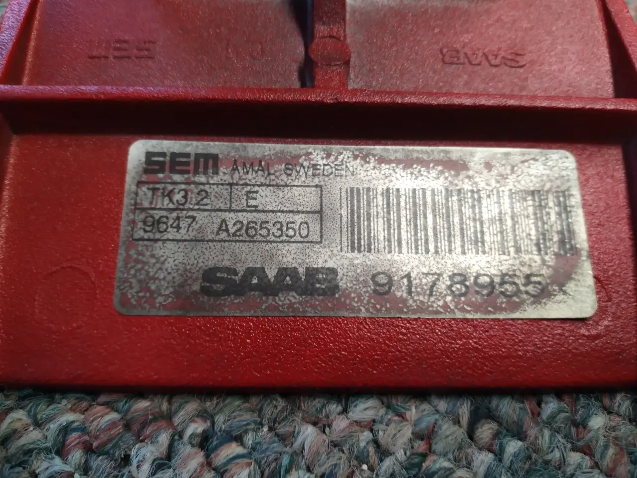 Billede 4 - SAAB T5 tændkassette- rød