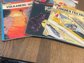 Forskellige tegneserier sælges.