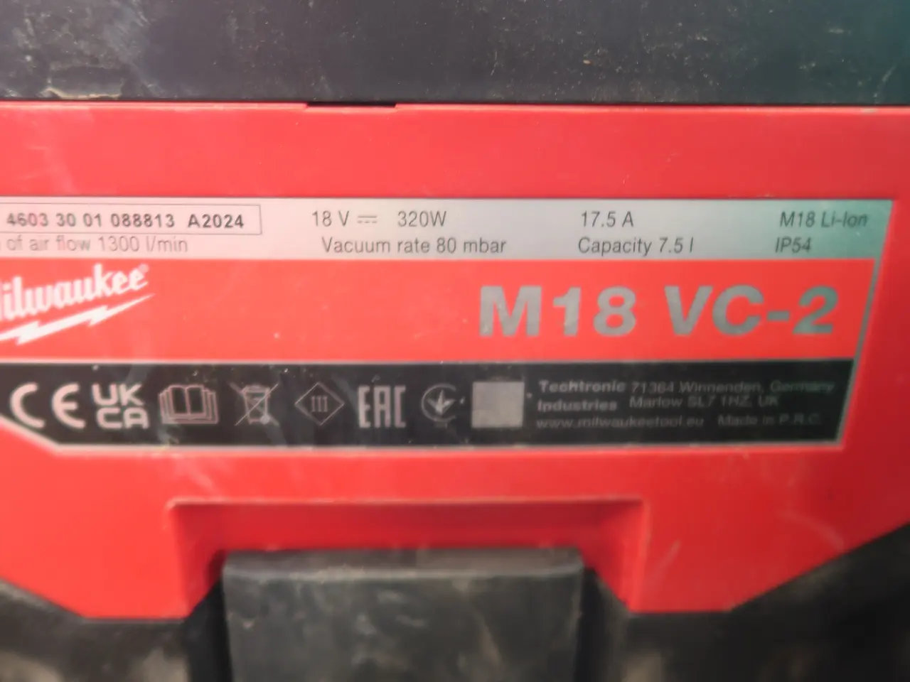 Billede 3 - Støvsuger MILWAUKEE M18 VC-2