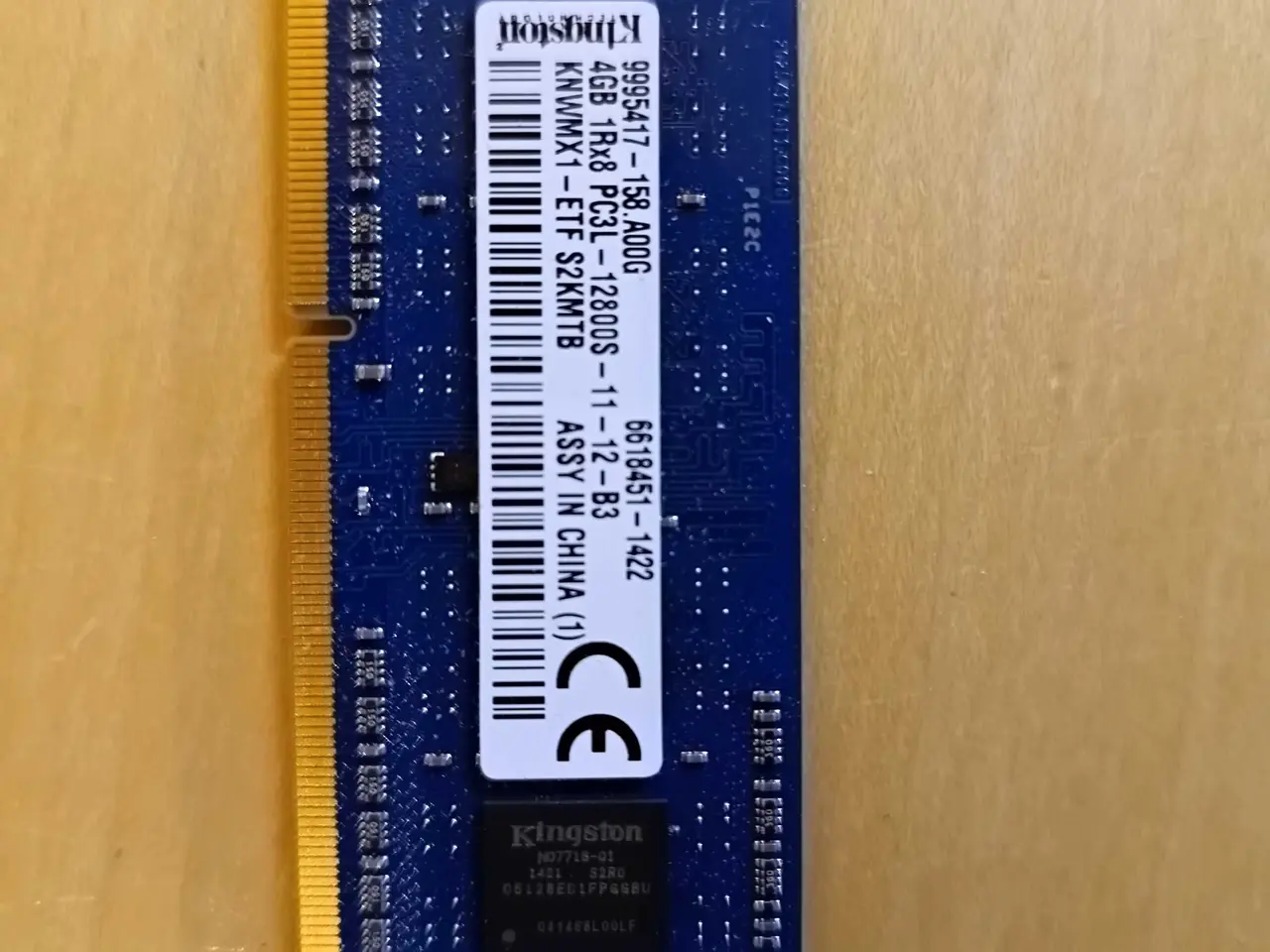 Billede 1 - 1 x 4GB PC3L-12800S DDR3 ram