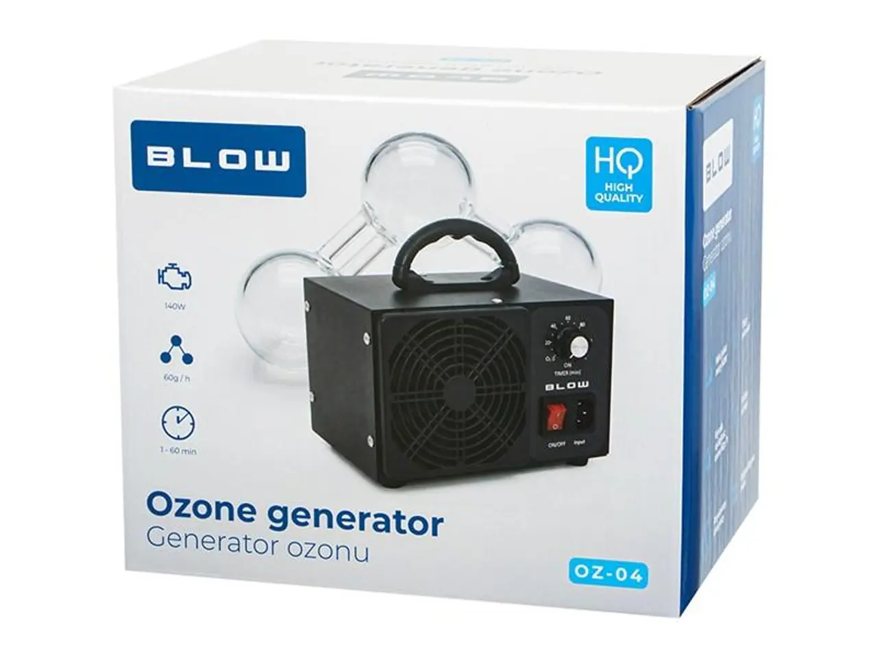 Billede 4 - Ozongenerator BLOW OZ-04 - 60.000 mg/t, sort