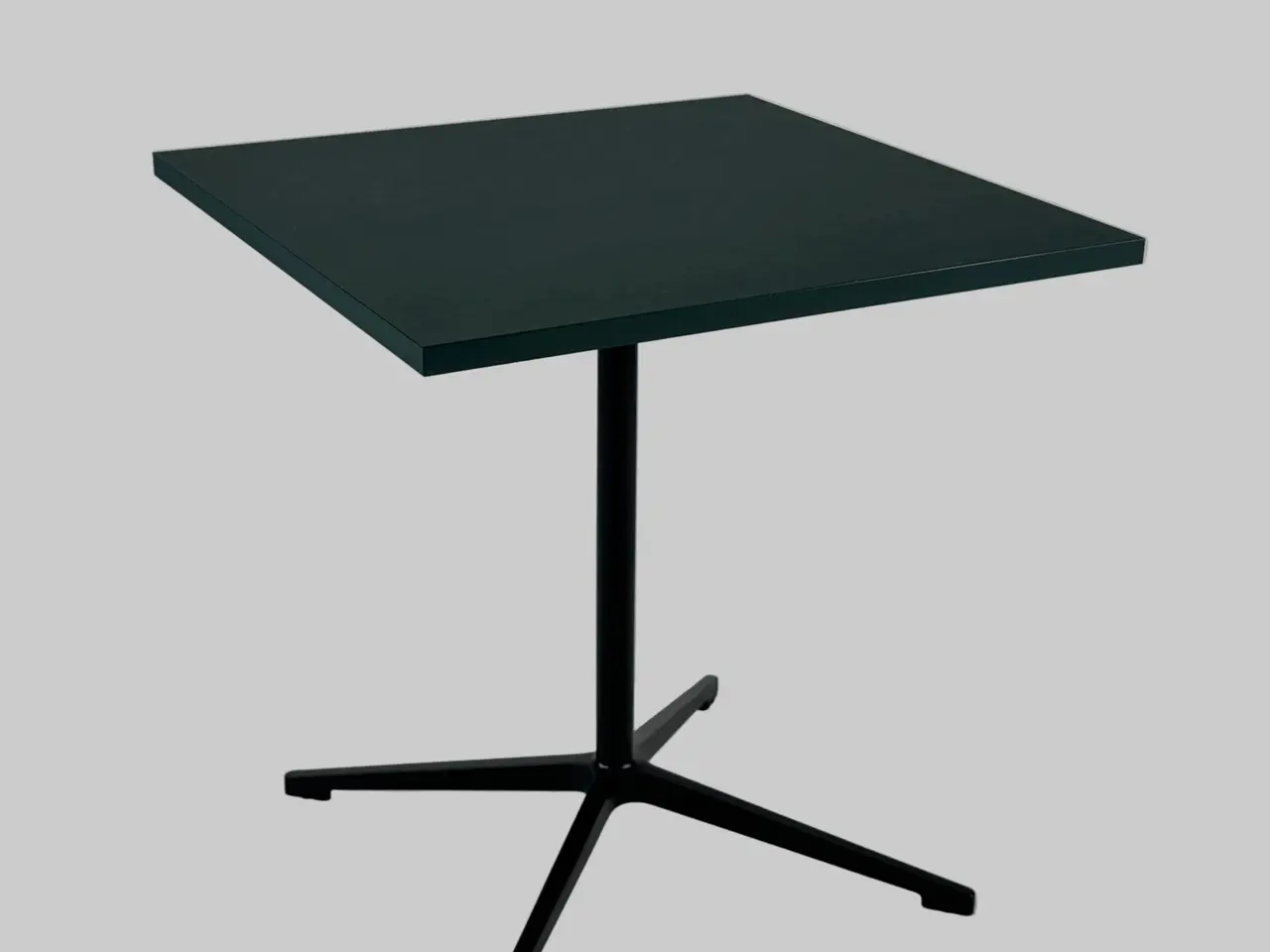 Billede 1 - Bord – Mørkegrøn/Sort Stel 70x70cm