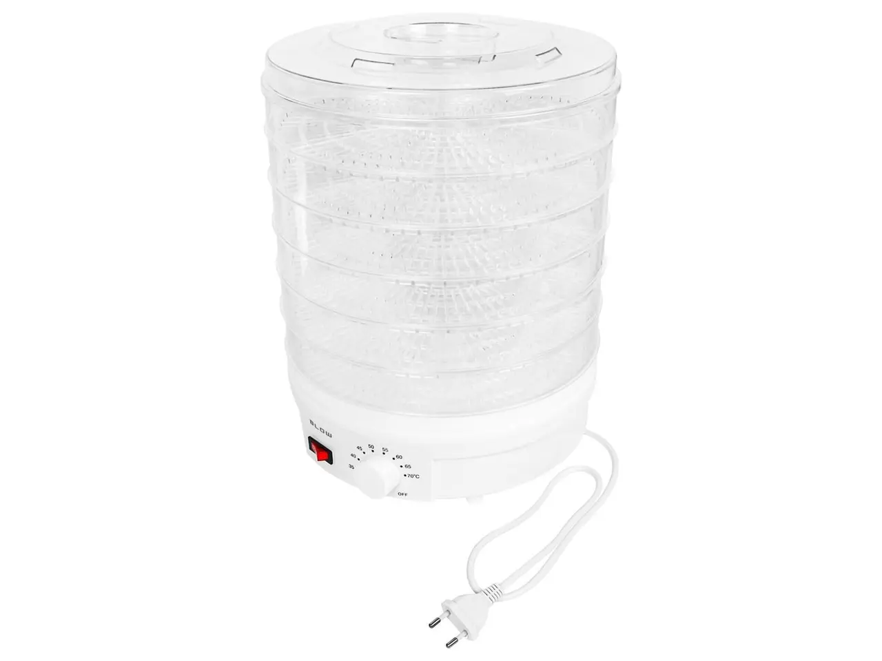 Billede 4 - BLOW FD-01 maddører 500 W med 6 niveauer og temperaturregulering - hvid