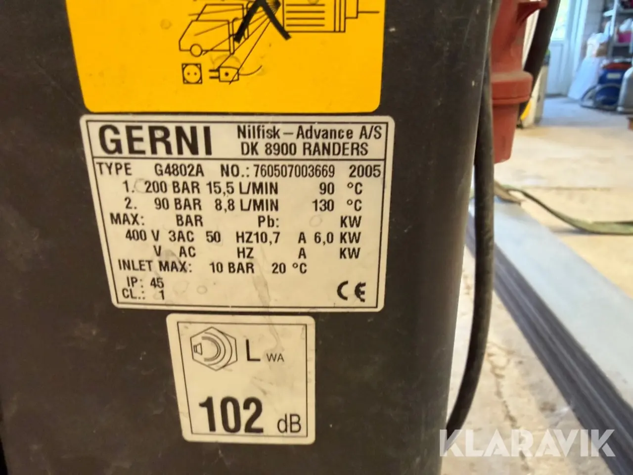 Billede 5 - Hedvandsrenser Gerni G4802A