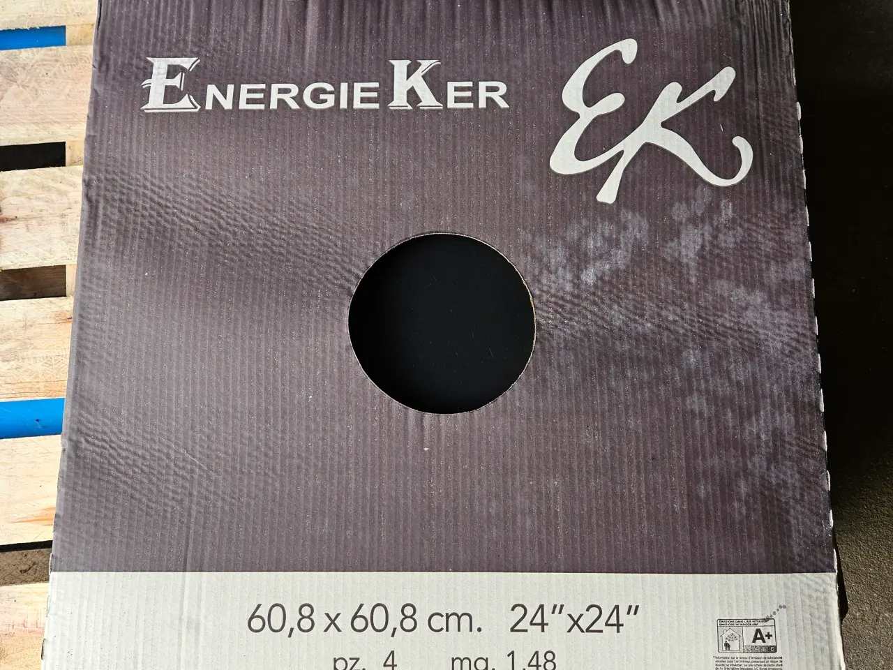 Billede 1 - Gulv- og vægklinke Sort 60x60 cm
